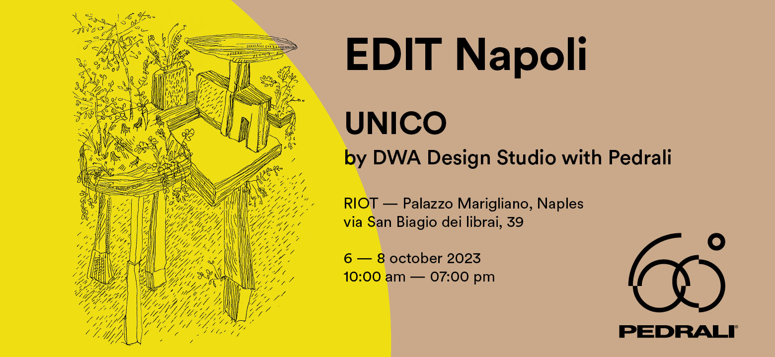 Pedrali et DWA Design Studio pour EDIT Napoli 2023